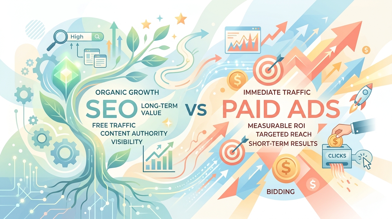 SEO vs paid ads